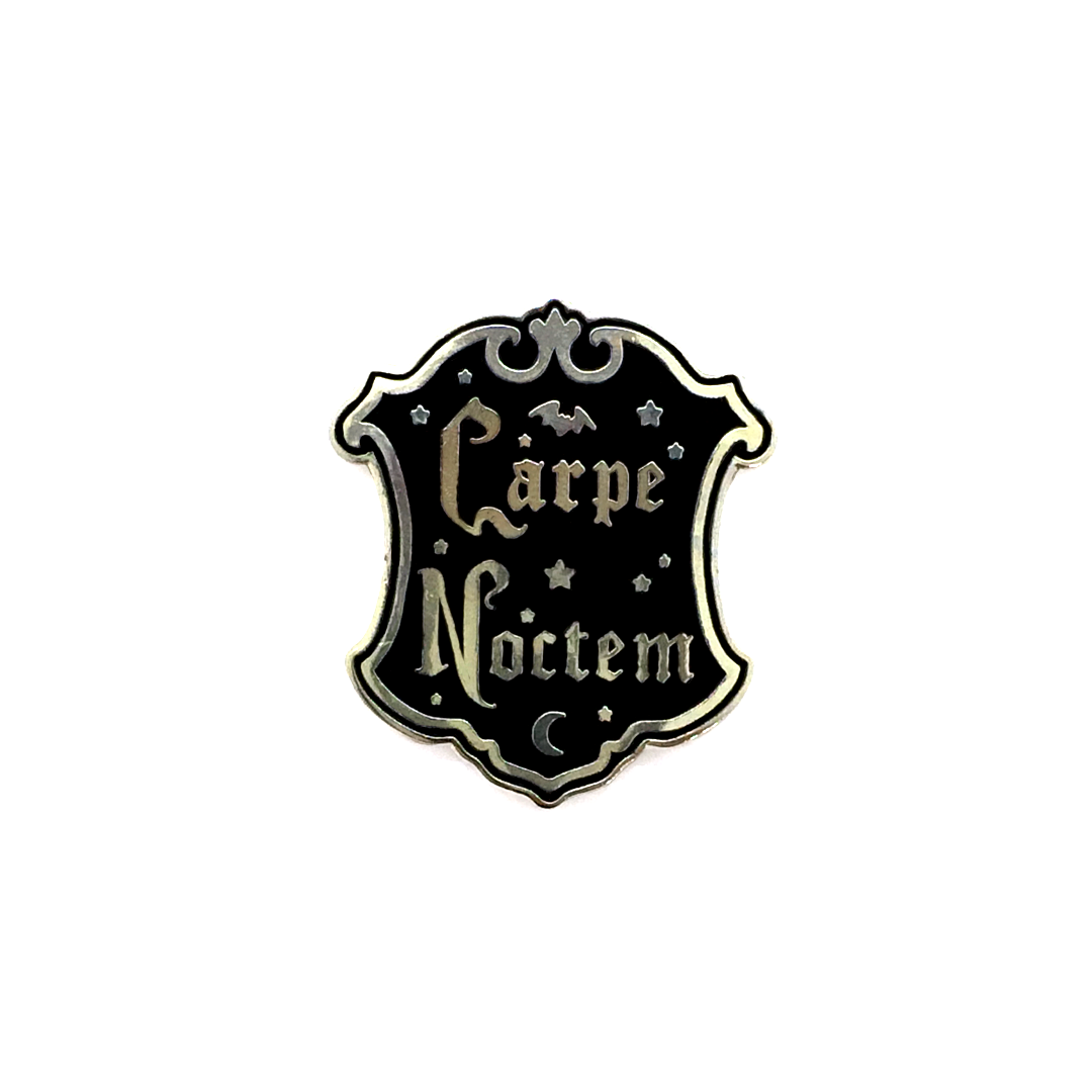 Carpe Noctem Enamel Pin