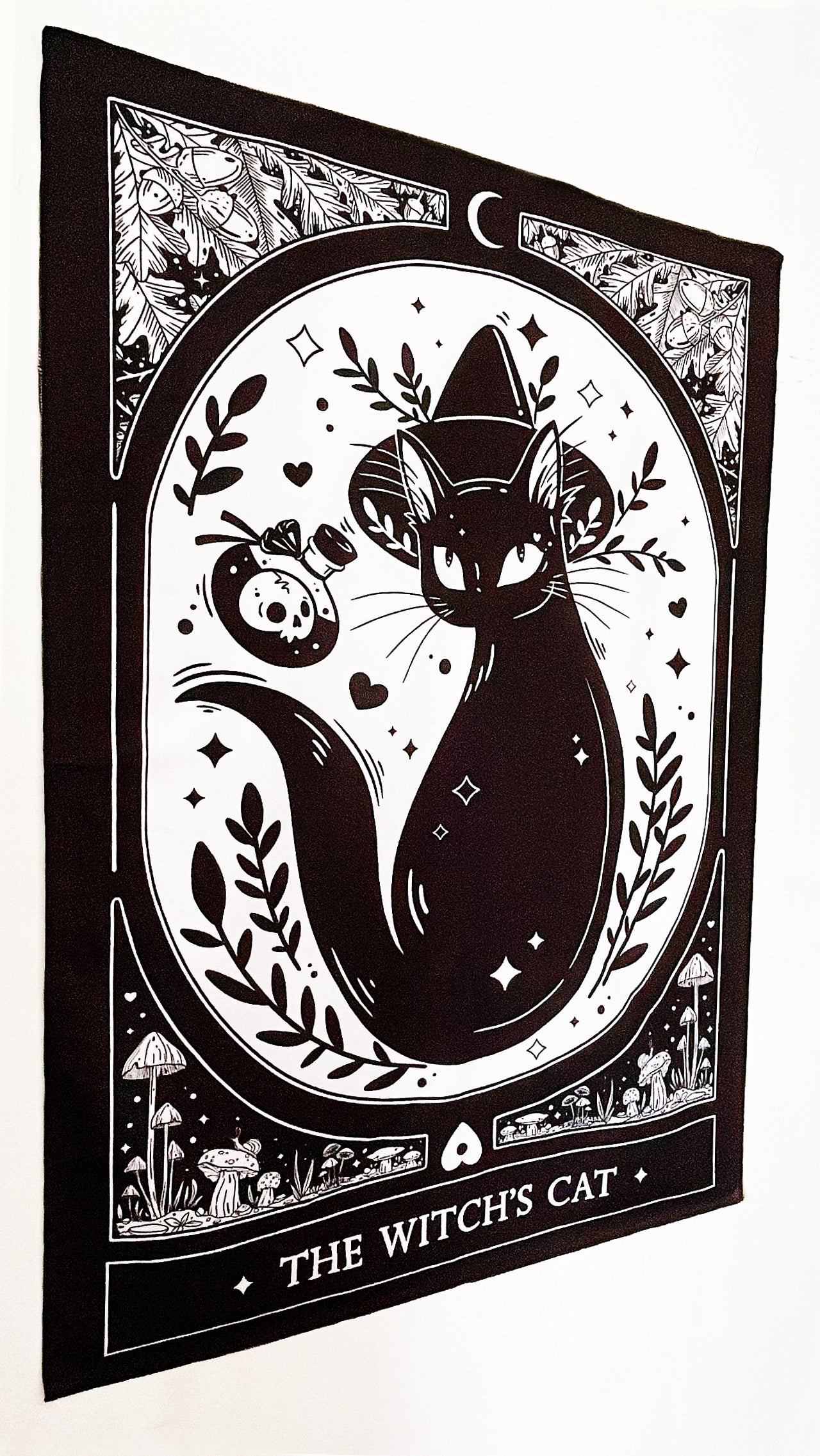The Witch's Cat Wall Tapestry