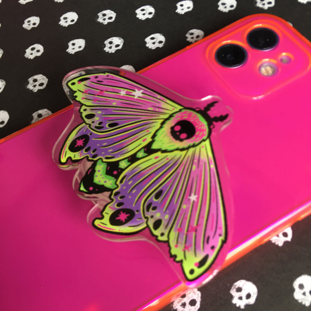 Night Pollinator Moth Phone Grip