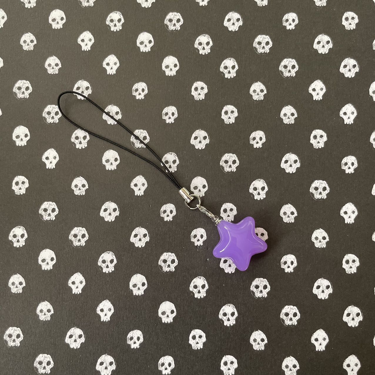 Purple Jelly Star Keyring