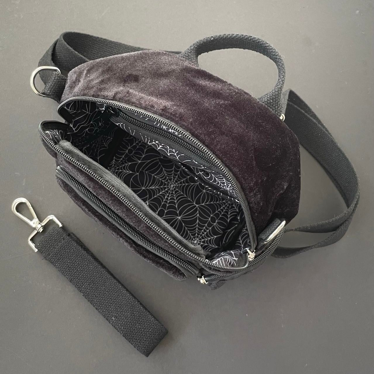 Darkling Micro Velvet Backpack