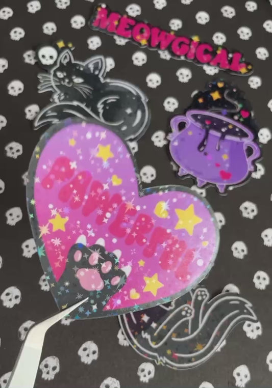 Cat Coven Holographic Sticker Pack