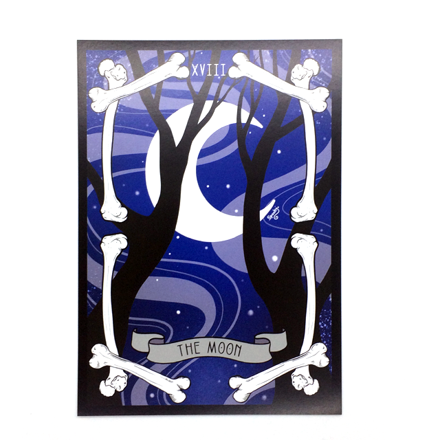 The Moon Tarot Card Art Print