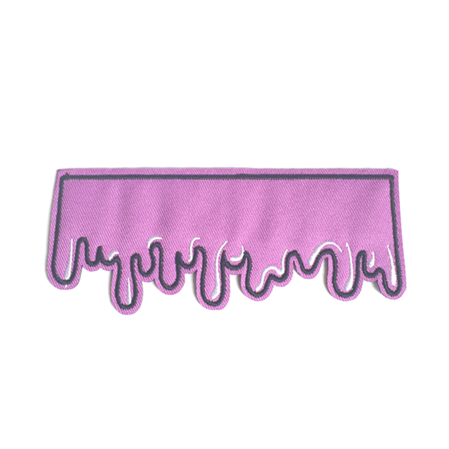 Purple Drippy Pocket Patch