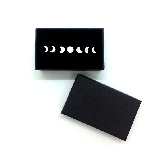 Stainless Steel Moon Phase Studs