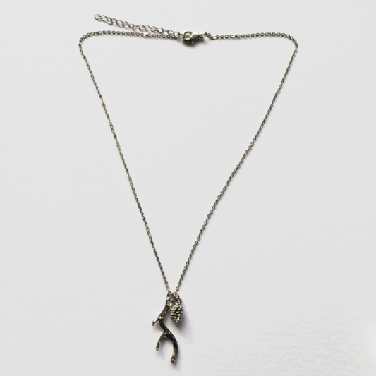 Antler and Pinecone Necklace