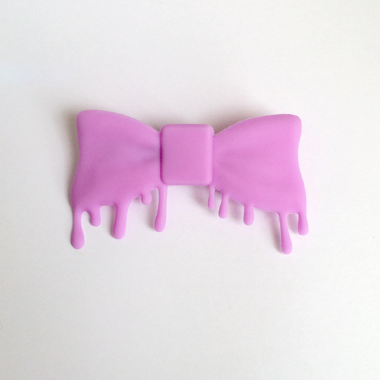 Melty Bow Hairclip - Purple