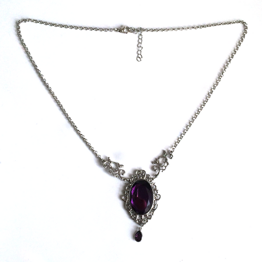Lost Souls Gemstone Necklace - Purple