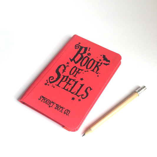 Red Book Of Spells  - pocket sized notebook