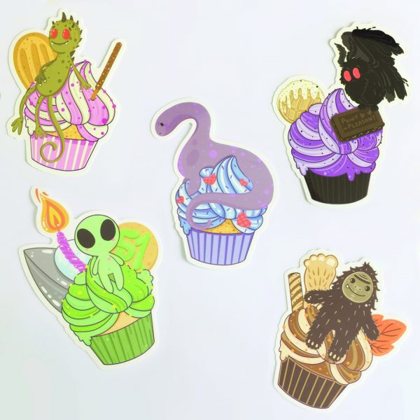Cupcake Creepers Vinyl Sticker Pack