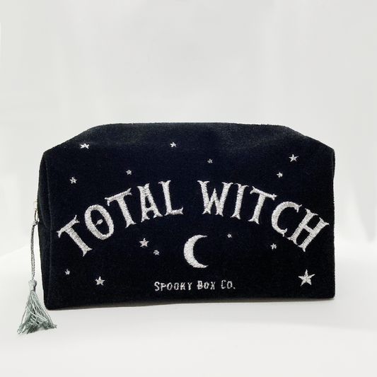 Total Witch Velvet Makeup Bag
