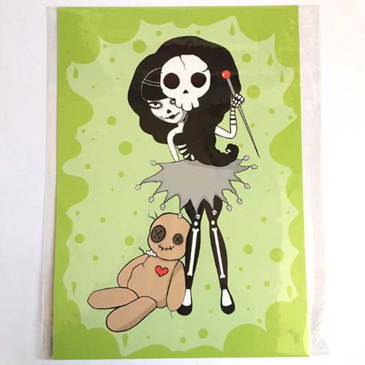 Voodoo Girl Art Print