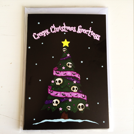 Creepy Christmas Greetings Cards